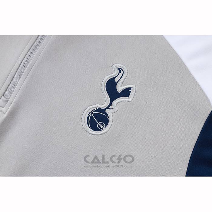 Tuta da Track di Felpa Tottenham Hotspur Bambino 2025-2026 Grigio Blu
